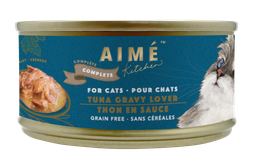 [C07]_CAime_Classic 7642 (TTA75)] Aime Kitchen Complete #7642 無穀物均衡主食貓罐頭 TUNA Gravy Lover 75g 特濃魚汁熬鮮吞拿魚 (孔藍)