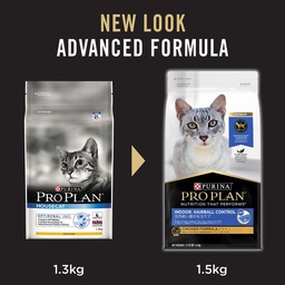 [B08]_PPI (133044)] Purina Pro Plan 1.5kg 成貓室內去毛球配方(雞肉) Adult Indoor Hairball Control (前名: House Cat) 1.5公斤 (白灰貓 bc: 133044)